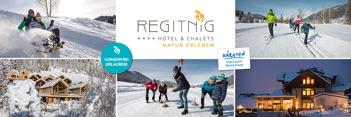 REGITNIG Hotel & Chalets - Winterurlaub Kulinarikhotel Weissensee Kärnten
